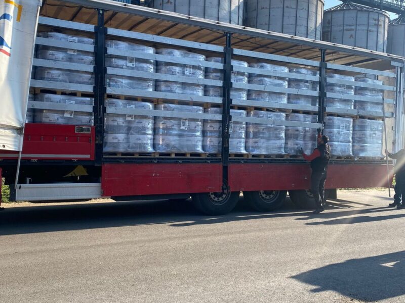 Isporuka opreme — lokacija kod silosa